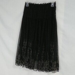 HOLYSTBEESA | Black Lined Skirt With Stretchy Waistband | NWOT
